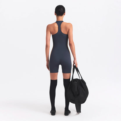 NikeSKIMS MATTE SHINE MIX RACERBACK 5" ONE PIECE | DEEP ROYAL AND STONE