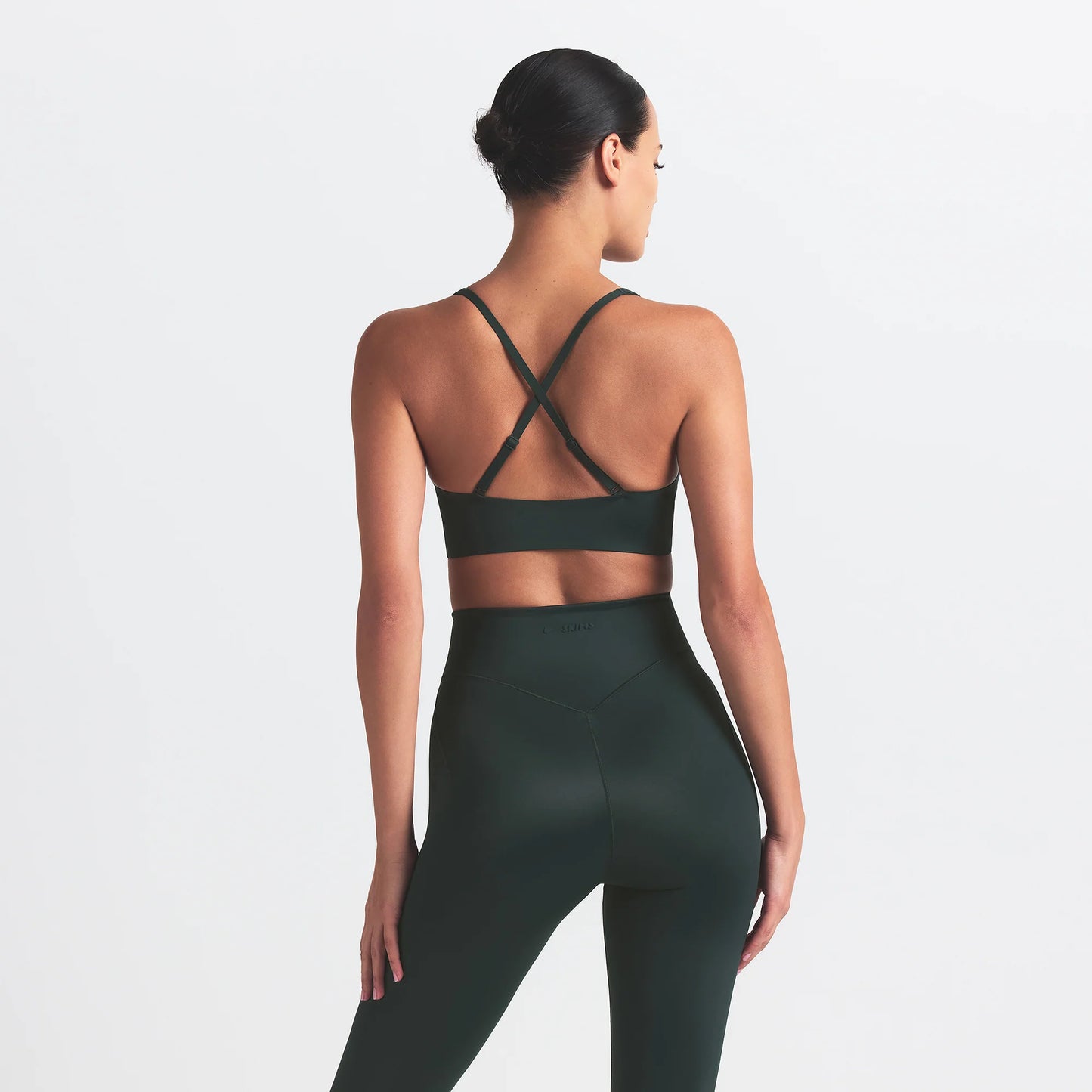 NikeSKIMS SHINE V-NECK BRA | DARK TEAL