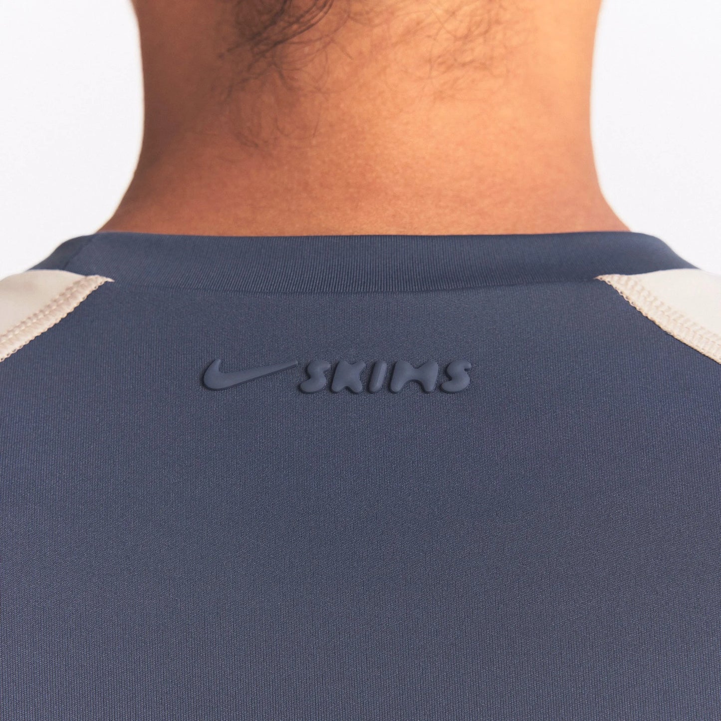 NikeSKIMS MATTE SHINE MIX CROPPED BABY T-SHIRT | DEEP ROYAL AND STONE