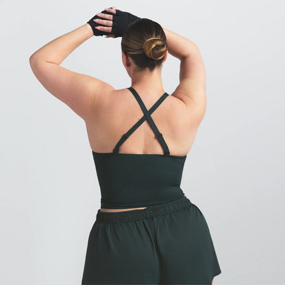 NikeSKIMS SHINE V-NECK TANK | DARK TEAL