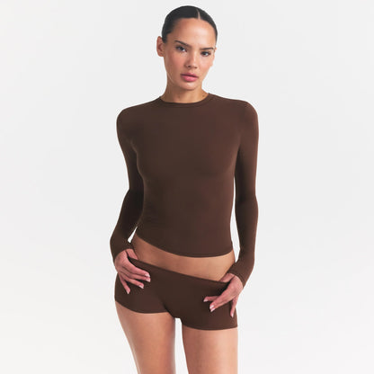 FITS EVERYBODY LONG SLEEVE T-SHIRT | COCOA