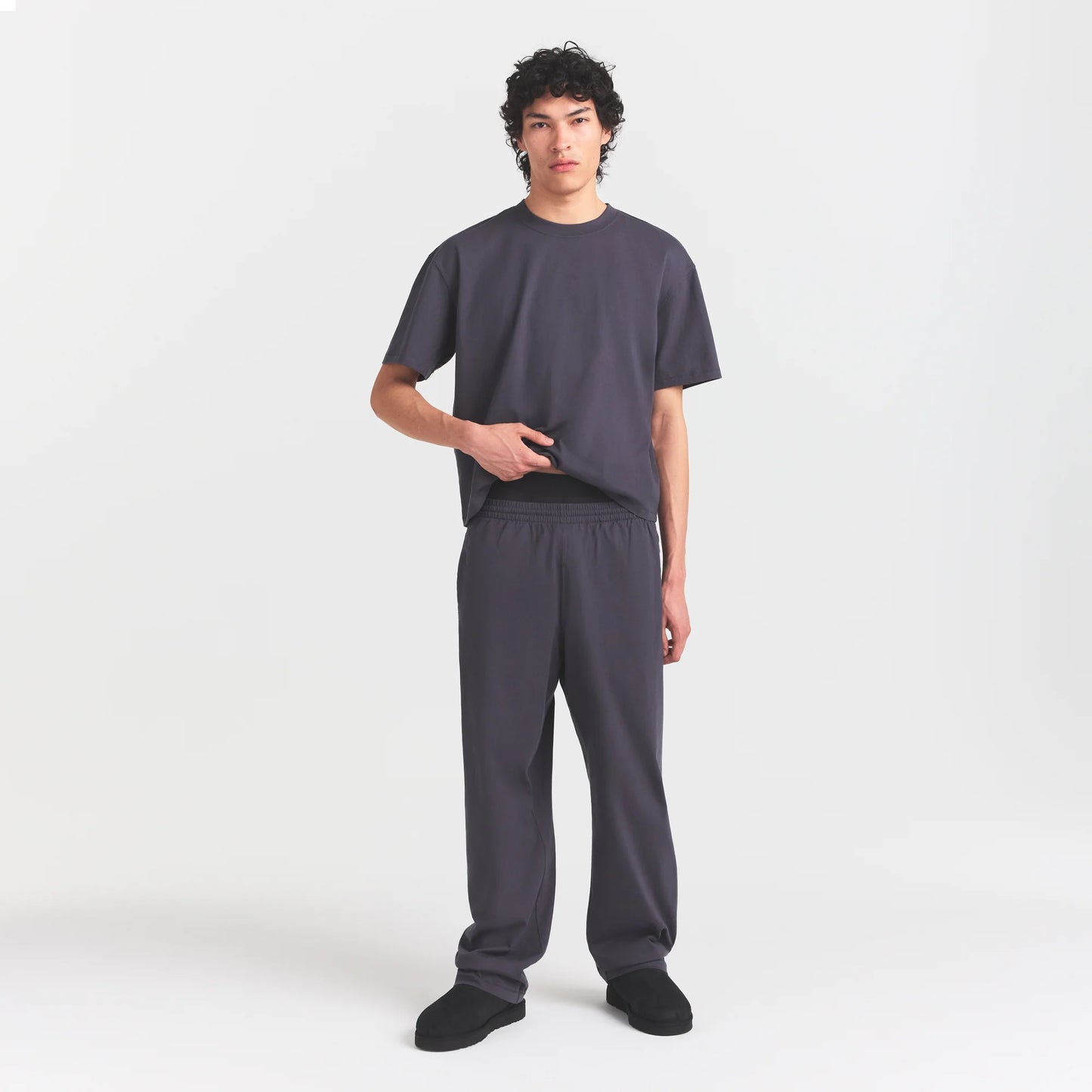 HEAVYWEIGHT COTTON MENS RELAXED PANT | RAVEN