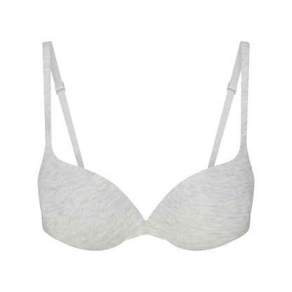EVERYDAY COTTON ULTIMATE TEARDROP PUSH-UP BRA | LIGHT HEATHER GREY