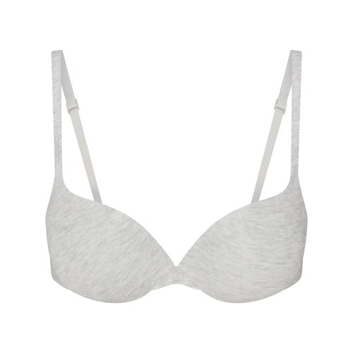 EVERYDAY COTTON ULTIMATE TEARDROP PUSH-UP BRA | LIGHT HEATHER GREY