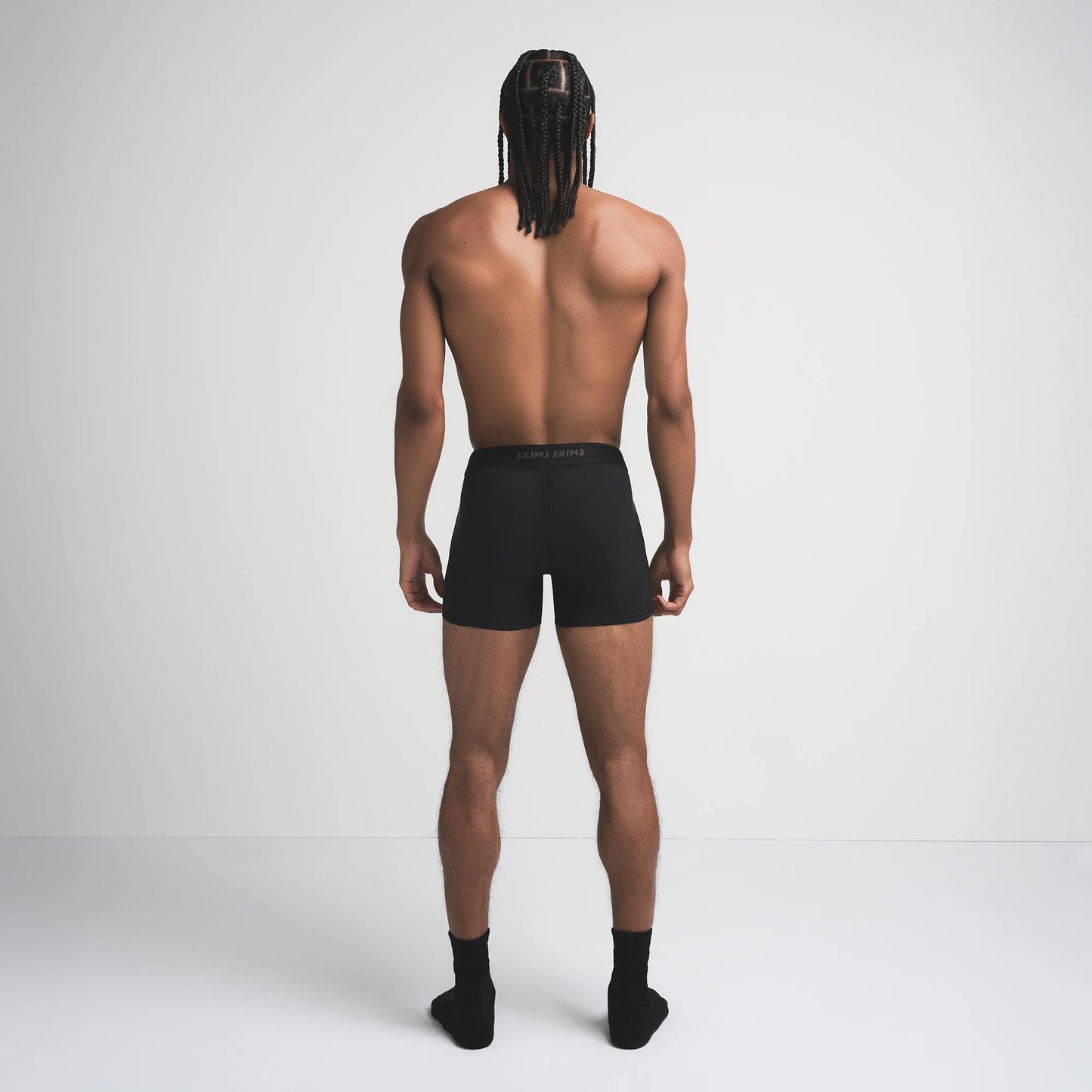 SKIMS FLEX MENS 5" BOXER BRIEF | OBSIDIAN
