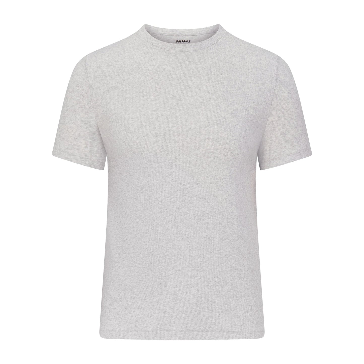SKIMS COTTON RIB MENS T-SHIRT | LIGHT HEATHER GREY
