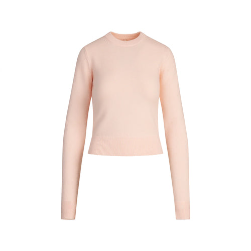 SWEATER KNITS RIBBED LONG SLEEVE FITTED CREW NECK | PRIMROSE