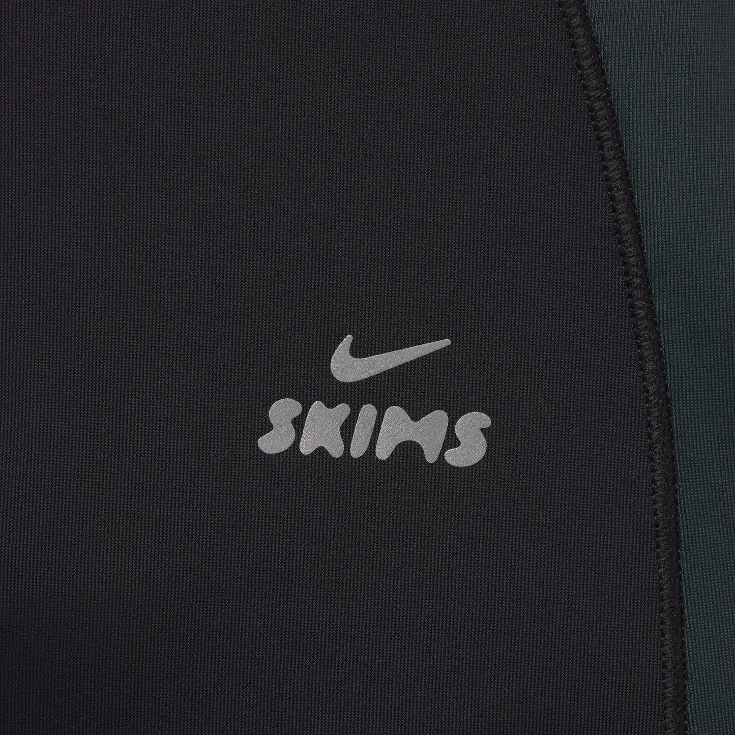 NikeSKIMS SHINE ZIP FRONT LONG ONE PIECE | OBSIDIAN AND DARK TEAL
