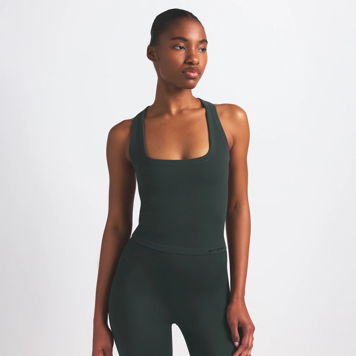 NikeSKIMS VINTAGE SEAMLESS RACERBACK TANK | DARK TEAL
