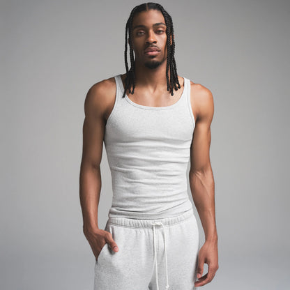 SKIMS COTTON MENS RIB TANK 3-PACK | ECRU MULTI