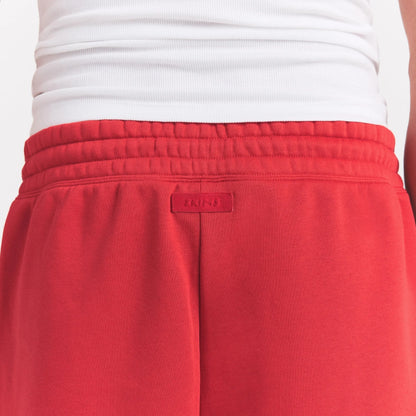 FLEECE LOUNGE MENS RELAXED SHORT | WASHED RED