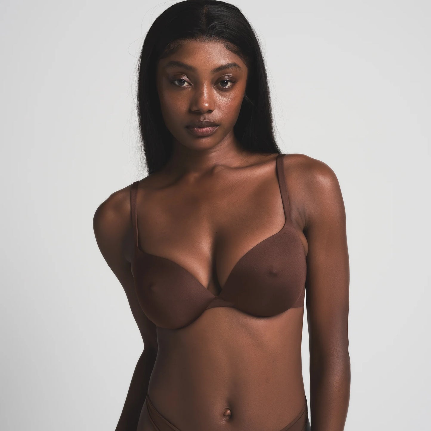 SKIMS ULTIMATE NIPPLE PUSH-UP BRA | COCOA