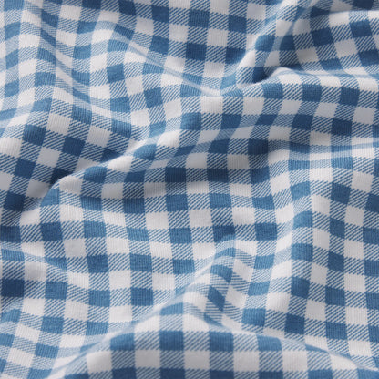 LIGHTWEIGHT COTTON LOGO PICOT THONG | ARCTIC GINGHAM