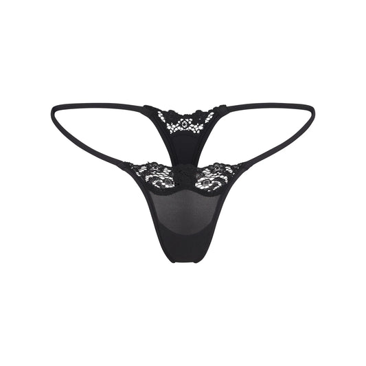 FITS EVERYBODY LACE STRING THONG | ONYX