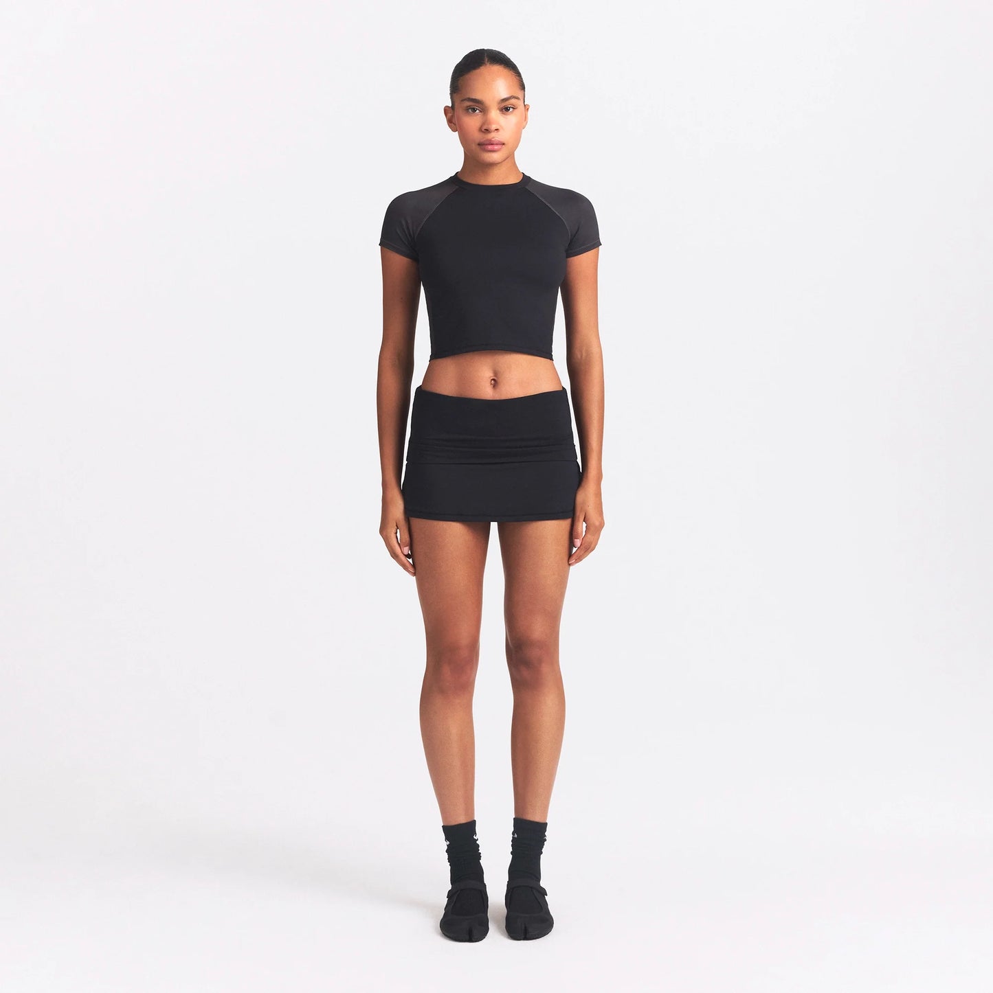 NikeSKIMS AIRY FOLDOVER SKORT | OBSIDIAN