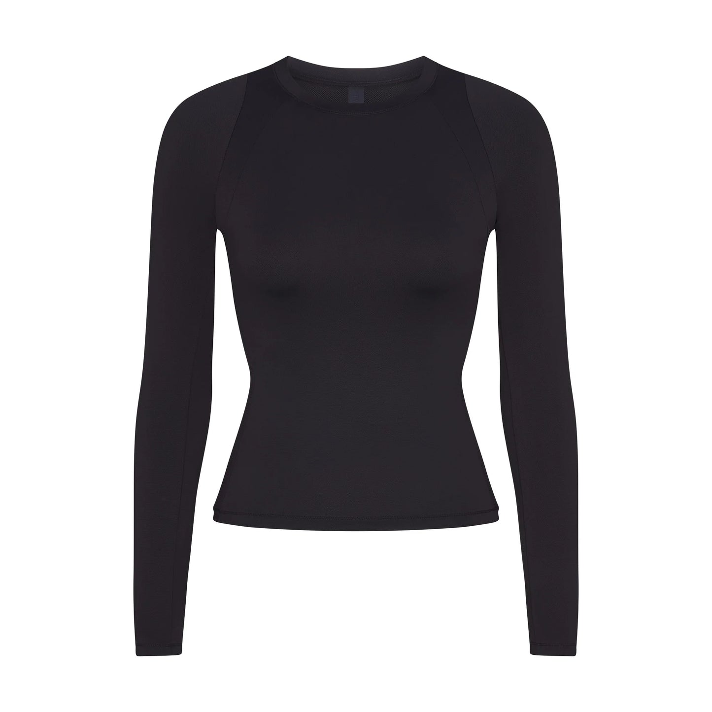 NikeSKIMS AIRY LONG SLEEVE CREW NECK TOP | OBSIDIAN