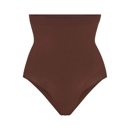 SEAMLESS SCULPT HIGH-WAISTED BRIEF | COCOA