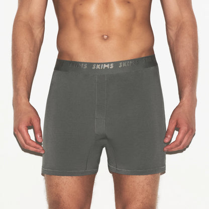 SKIMS STRETCH MENS KNIT BOXER 3-PACK | GUNMETAL MULTI