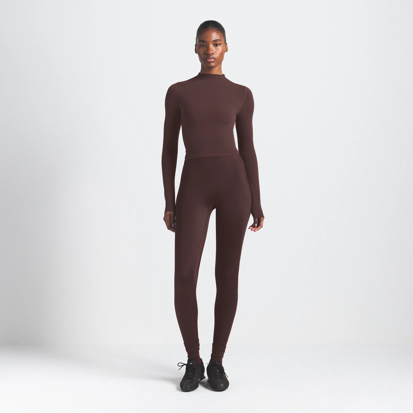 NikeSKIMS VINTAGE SEAMLESS MOCK NECK CROP TOP | PHOENIX