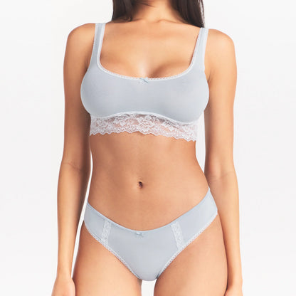 LIGHTWEIGHT COTTON LACE SCOOP BRALETTE | AIRSPACE