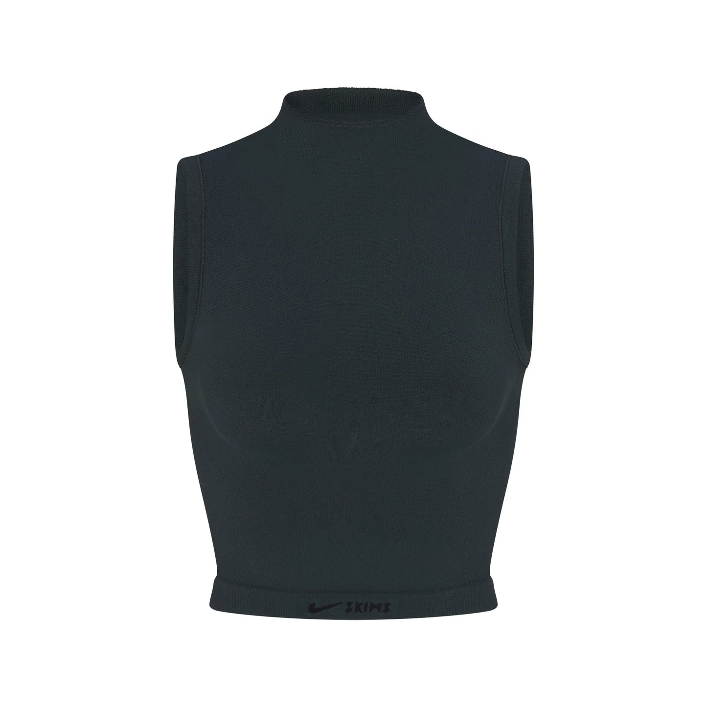 NikeSKIMS VINTAGE SEAMLESS MOCK NECK BRA TOP | DARK TEAL