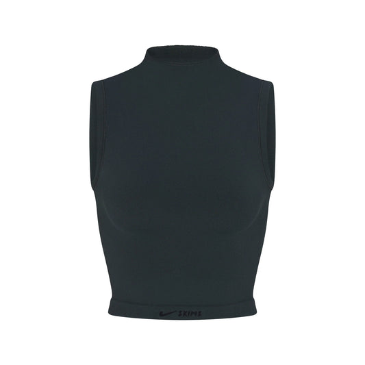 NikeSKIMS VINTAGE SEAMLESS MOCK NECK BRA TOP | DARK TEAL