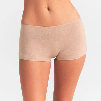 EVERYDAY COTTON BOY SHORT | CLAY HEATHER