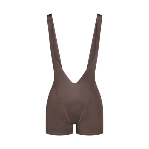 NikeSKIMS SATIN SHINE SUSPENDER 2.5" ONESIE | RESIN