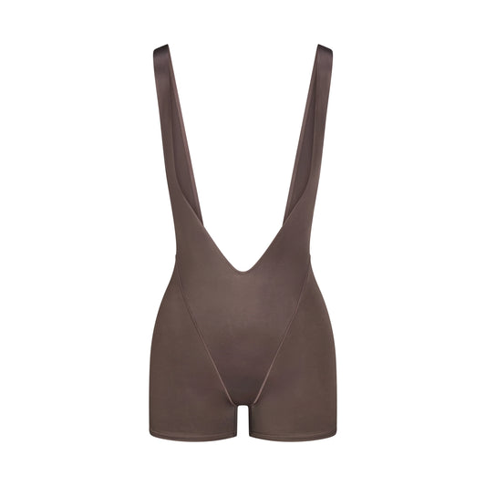 NikeSKIMS SATIN SHINE SUSPENDER 2.5" ONESIE | RESIN