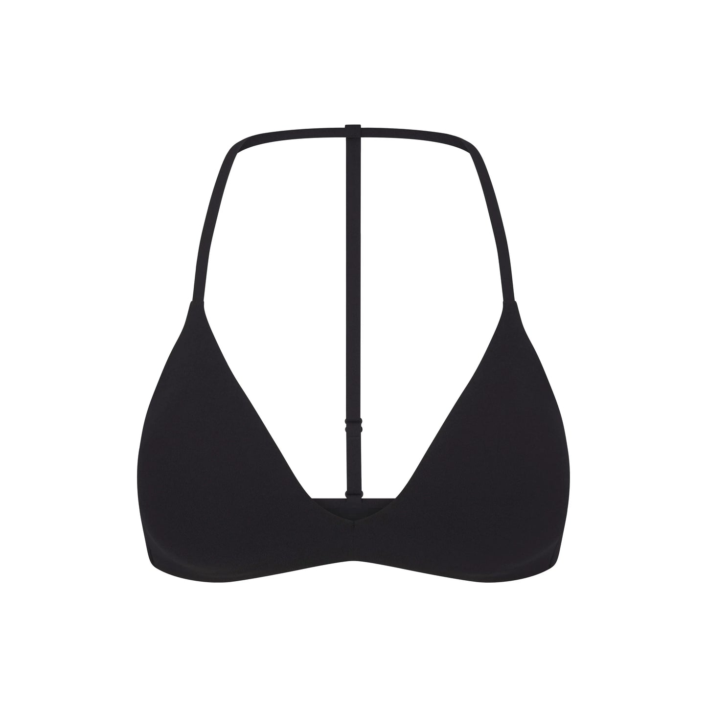 NikeSKIMS STUDIO STRETCH T-BACK TRIANGLE BRA | OBSIDIAN