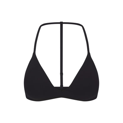 NikeSKIMS STUDIO STRETCH T-BACK TRIANGLE BRA | OBSIDIAN