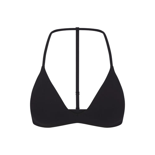 NikeSKIMS STUDIO STRETCH T-BACK TRIANGLE BRA | OBSIDIAN
