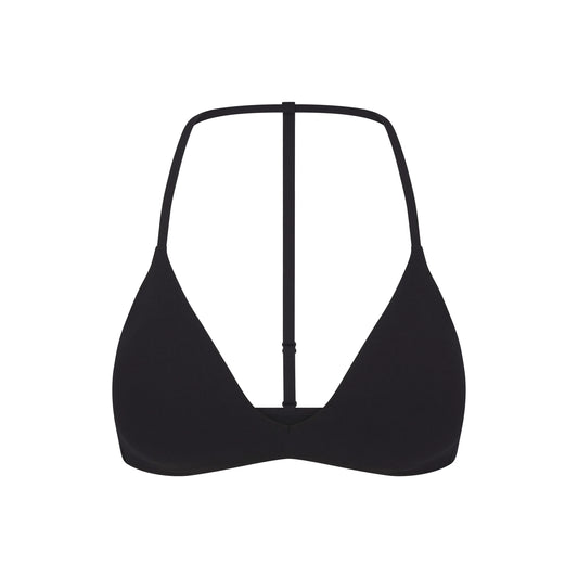 NikeSKIMS STUDIO STRETCH T-BACK TRIANGLE BRA | OBSIDIAN