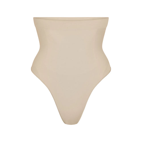 SEAMLESS SCULPT HIGH-WAISTED THONG | SAND