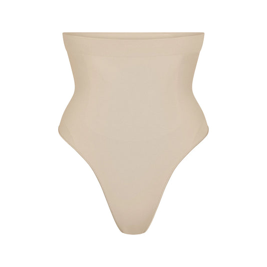 SEAMLESS SCULPT HIGH-WAISTED THONG | SAND