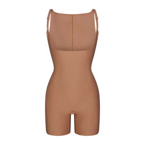 SKIMS BODY CORE SCULPT BACK SMOOTHING OPEN BUST MID THIGH BODYSUIT | SIENNA
