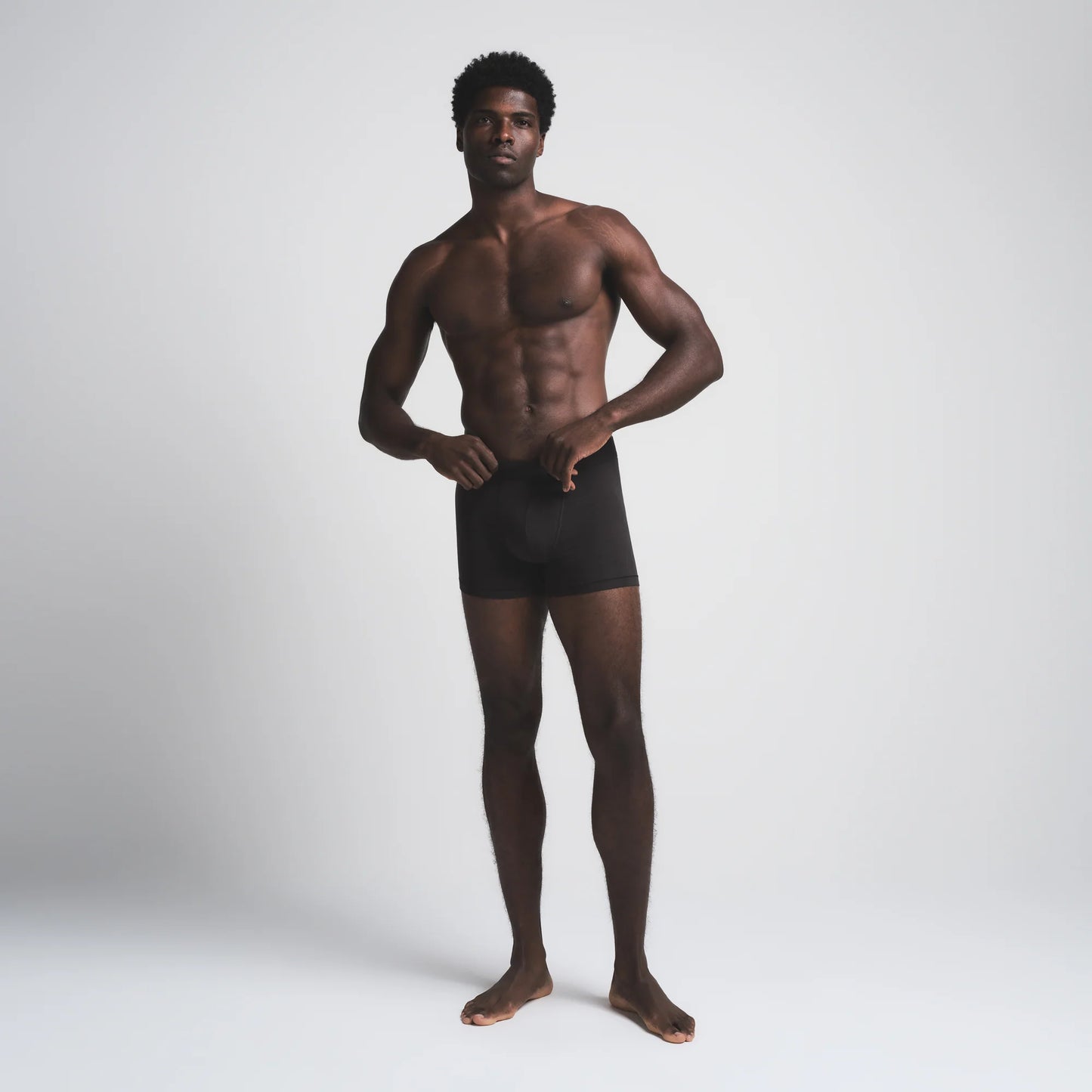 SKIMS COTTON MENS 3" BOXER BRIEF 5-PACK | ONYX