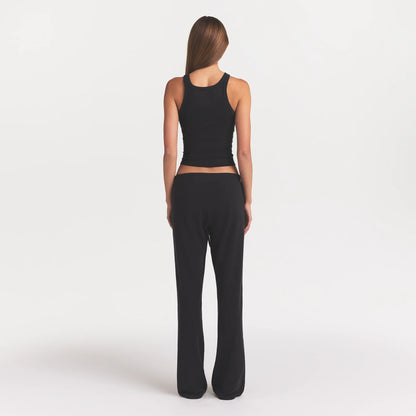 COTTON JERSEY STRAIGHT LEG PANT | SOOT