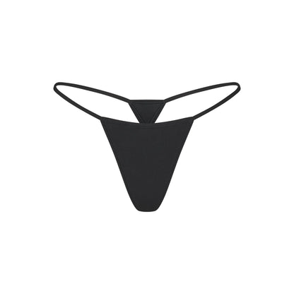 EVERYDAY COTTON STRING THONG | ONYX