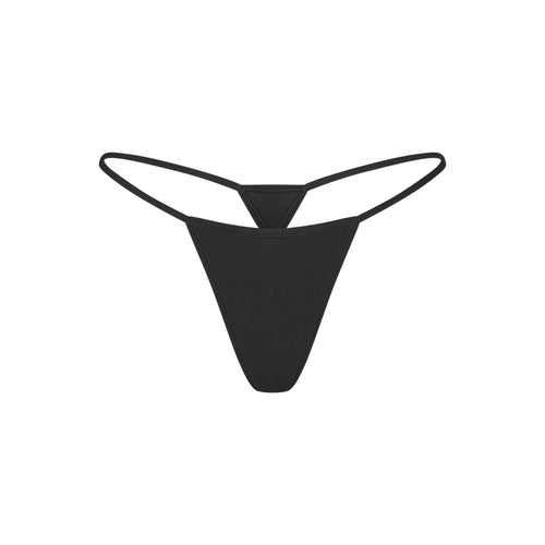 EVERYDAY COTTON STRING THONG | ONYX