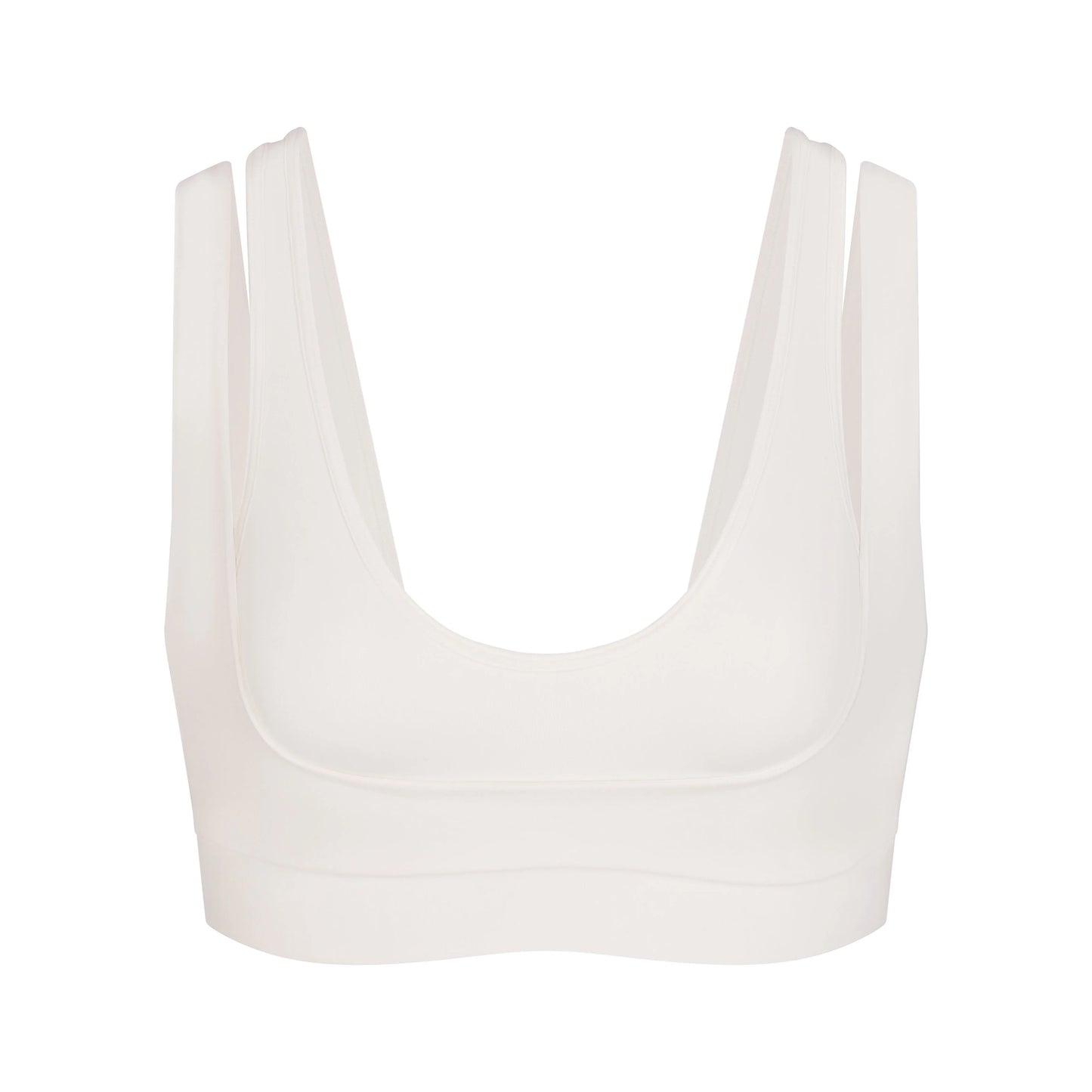 NikeSKIMS MATTE DOUBLE STRAP SCOOP BRA | IVORY