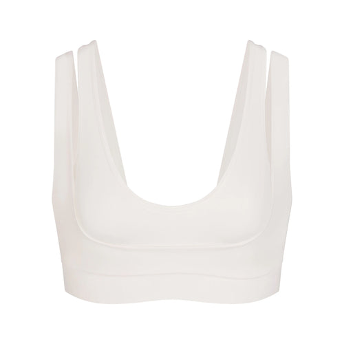 NikeSKIMS MATTE DOUBLE STRAP SCOOP BRA | IVORY