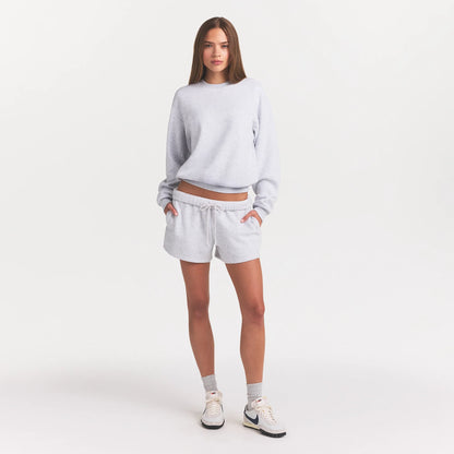 COTTON FLEECE CLASSIC CREWNECK | LIGHT HEATHER GREY