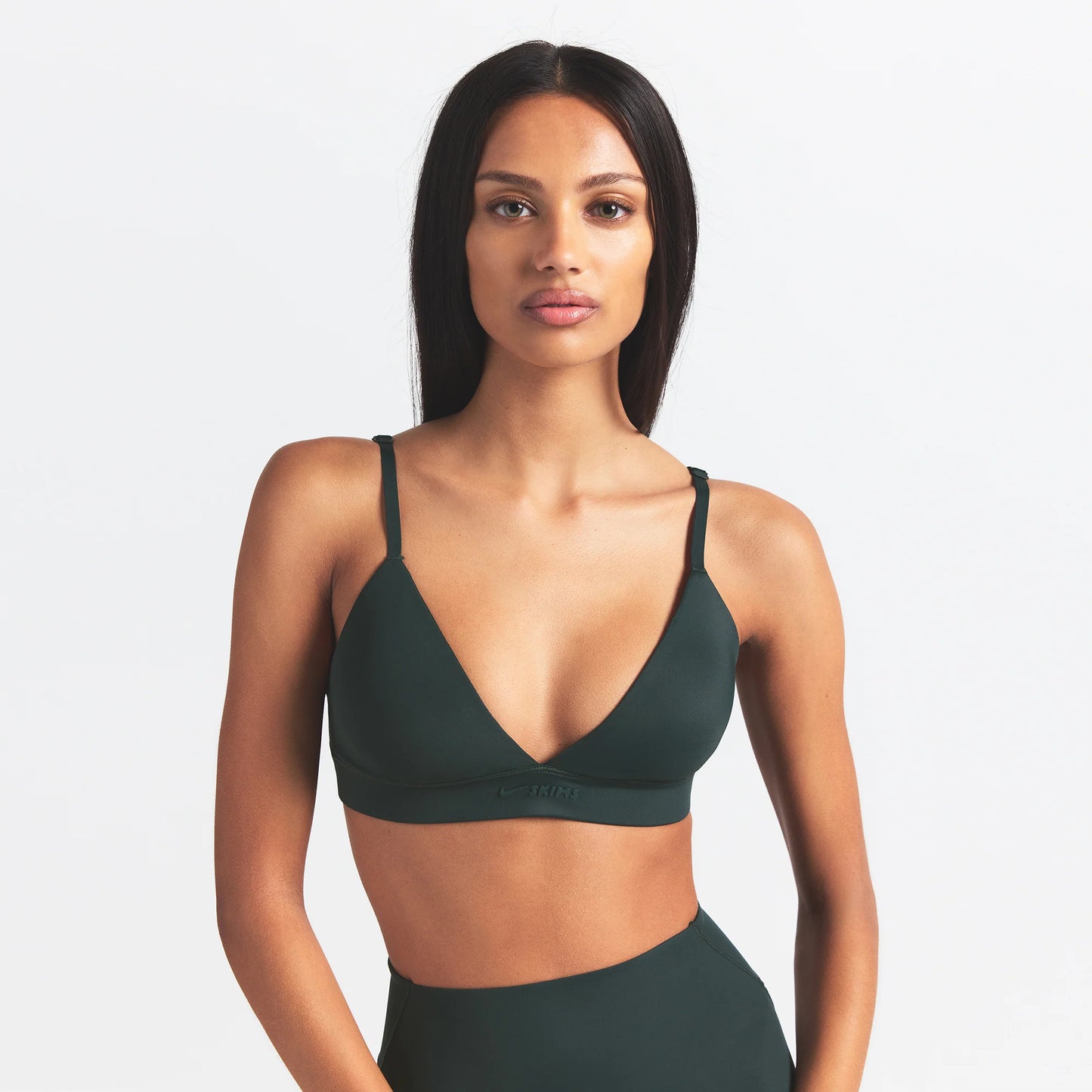 NikeSKIMS SHINE TRIANGLE BRA | DARK TEAL