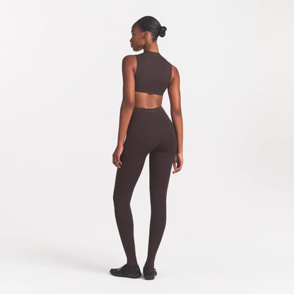 NikeSKIMS STUDIO STRETCH DIPPED 29" LEGGING | DARK ROAST