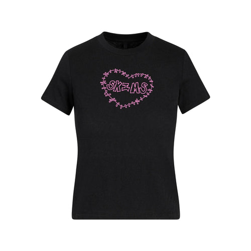 WORN IN JERSEY T-SHIRT | WASHED ONYX SKIMS HEART