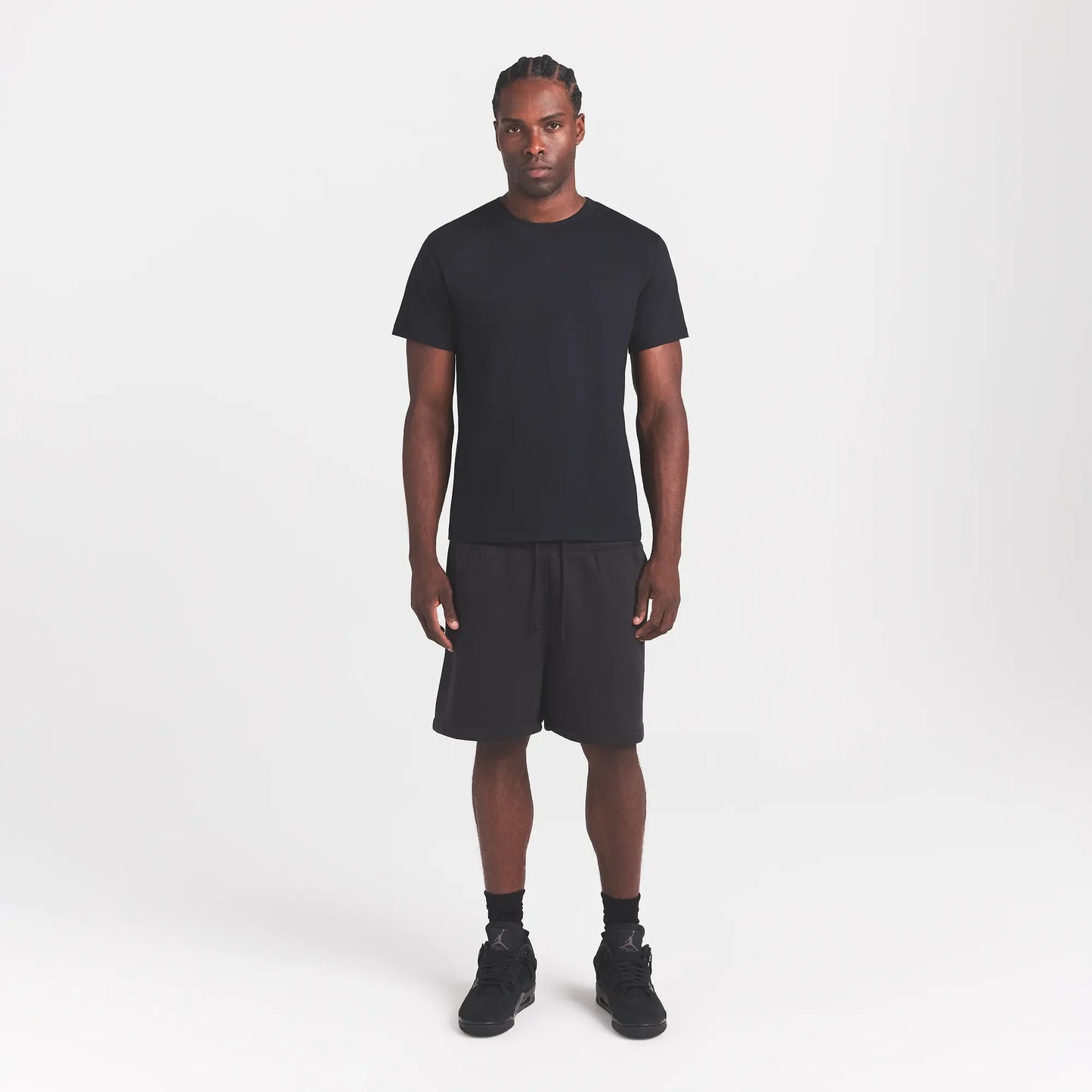 HEAVYWEIGHT COTTON MENS CLASSIC CREWNECK | OBSIDIAN