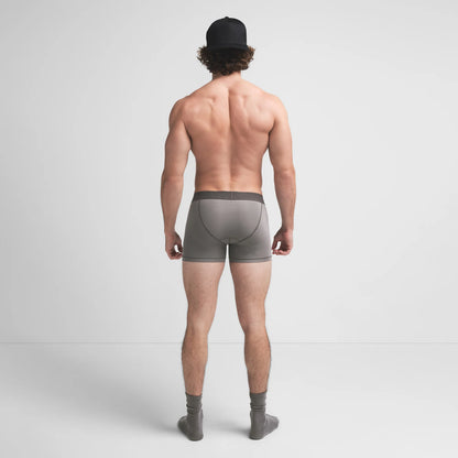 SKIMS COTTON MENS 3" BOXER BRIEF | WASHED GUNMETAL