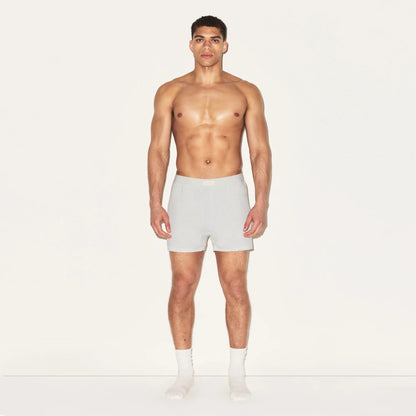 SKIMS COTTON MENS KNIT BOXER 3-PACK | HEATHER MULTI
