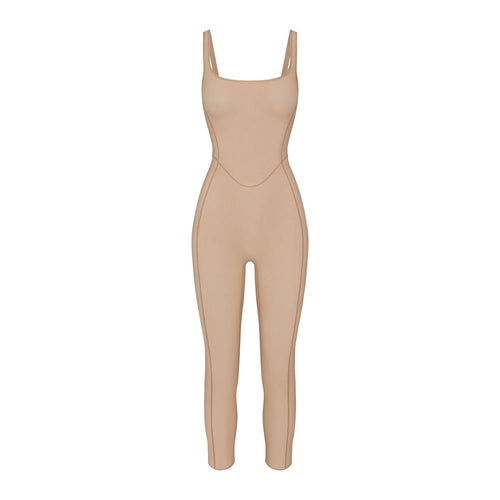 POWER MESH SHAPEWEAR CATSUIT | CLAY
